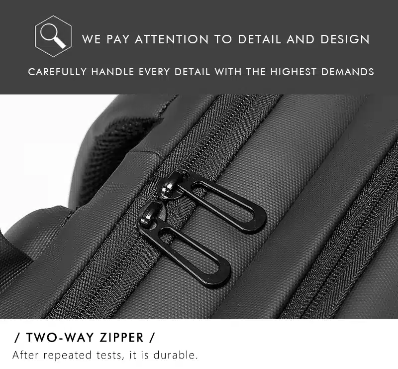 15.6" Laptop Backpack Black Business Male Mochila USB Charging Functional Rucksack Waterproof Leisure Travel Backpack Men n1877 31