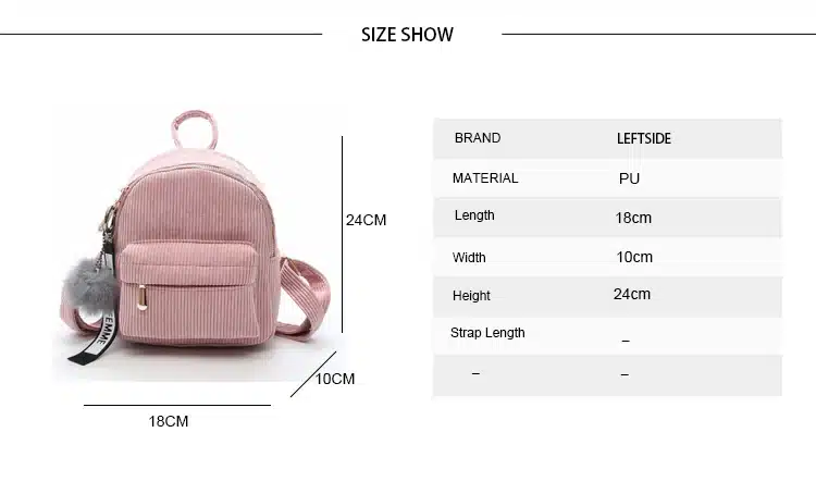 LEFTSIDE Women 2018 Cute Backpack For Teenagers Children Mini Back Pack Kawaii Girls Kids Small Backpacks Feminine Packbags 9