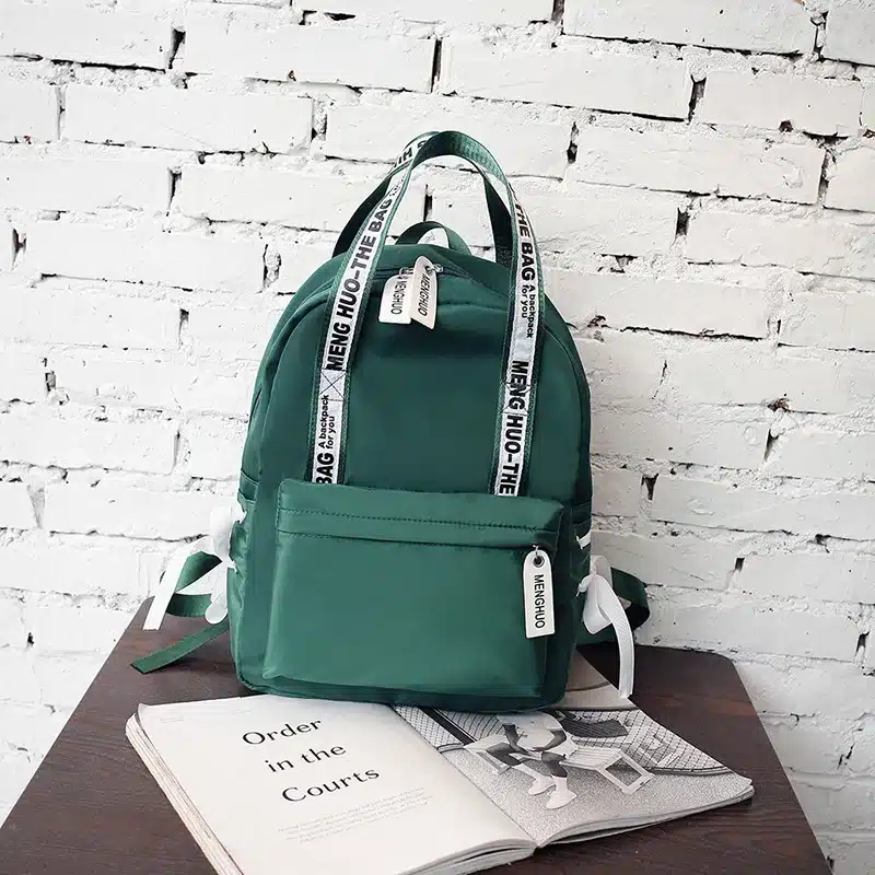 Menghuo Large Capacity Backpack Women Preppy School Bags For Teenagers Female Nylon Travel Bags Girls Bowknot Backpack Mochilas 14