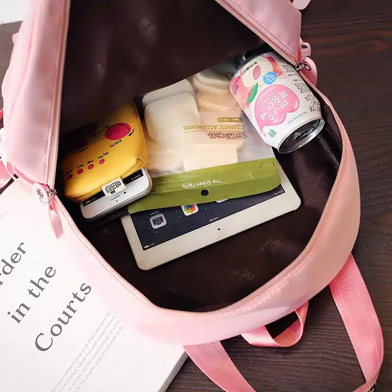 Menghuo Large Capacity Backpack Women Preppy School Bags For Teenagers Female Nylon Travel Bags Girls Bowknot Backpack Mochilas 18