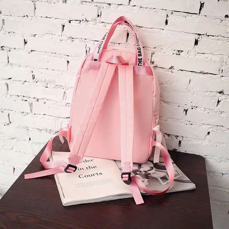Menghuo Large Capacity Backpack Women Preppy School Bags For Teenagers Female Nylon Travel Bags Girls Bowknot Backpack Mochilas 20