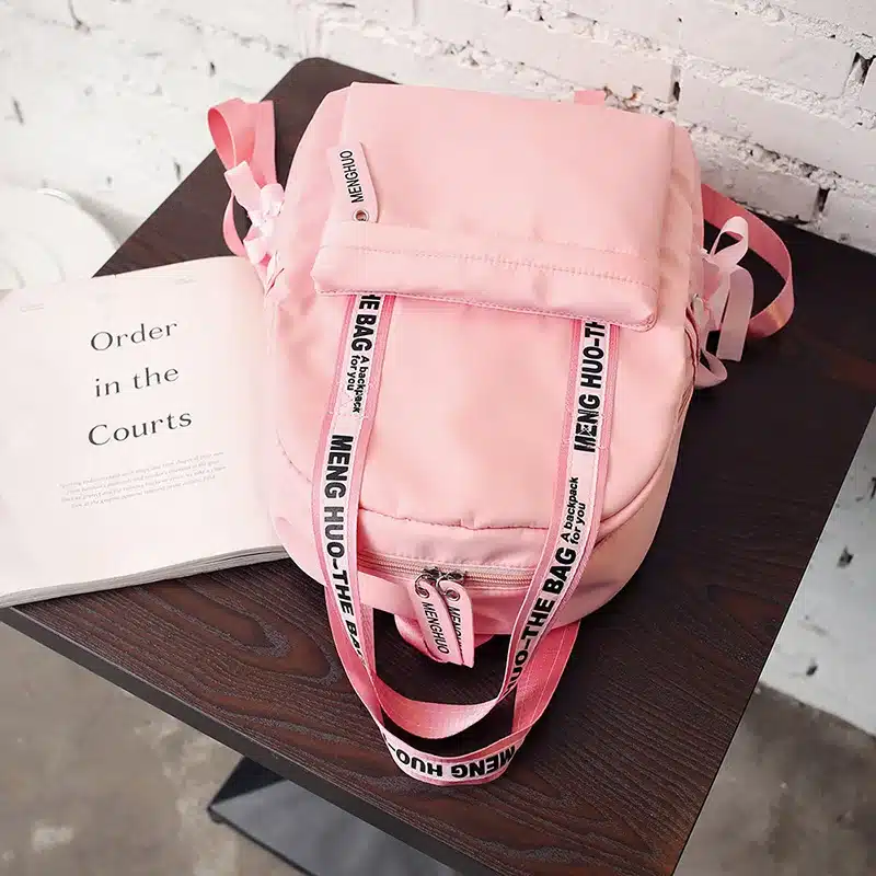 Menghuo Large Capacity Backpack Women Preppy School Bags For Teenagers Female Nylon Travel Bags Girls Bowknot Backpack Mochilas 22