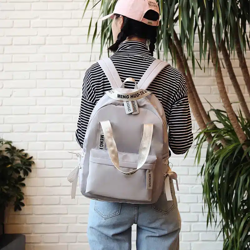 Menghuo Large Capacity Backpack Women Preppy School Bags For Teenagers Female Nylon Travel Bags Girls Bowknot Backpack Mochilas 36