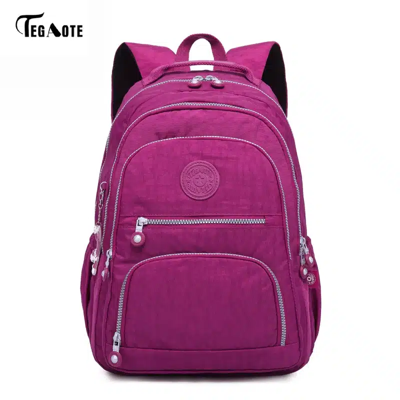 TEGAOTE School Backpack for Teenage Girl Mochila Feminina Women Backpacks Nylon Waterproof Casual Laptop Bagpack Female Sac A Do 19