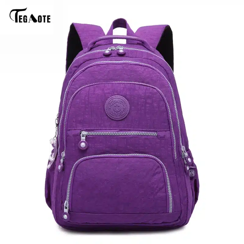 TEGAOTE School Backpack for Teenage Girl Mochila Feminina Women Backpacks Nylon Waterproof Casual Laptop Bagpack Female Sac A Do 20