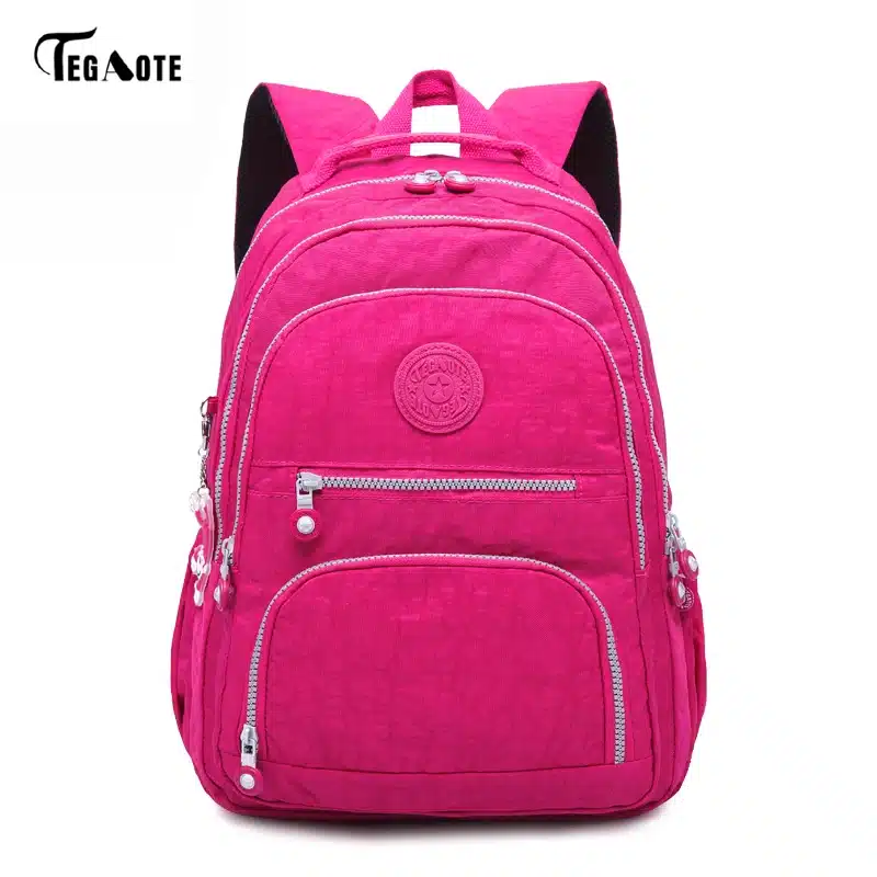 TEGAOTE School Backpack for Teenage Girl Mochila Feminina Women Backpacks Nylon Waterproof Casual Laptop Bagpack Female Sac A Do 23