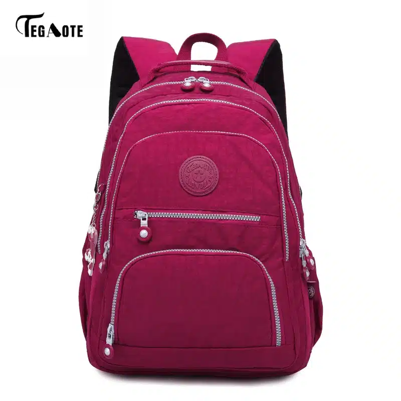 TEGAOTE School Backpack for Teenage Girl Mochila Feminina Women Backpacks Nylon Waterproof Casual Laptop Bagpack Female Sac A Do 25