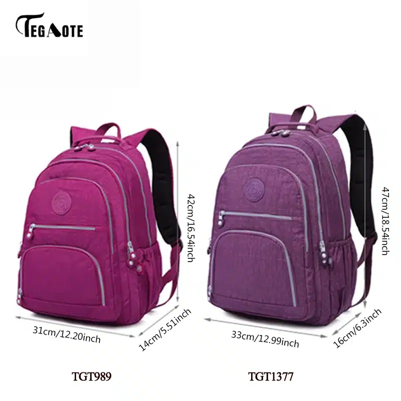 TEGAOTE School Backpack for Teenage Girl Mochila Feminina Women Backpacks Nylon Waterproof Casual Laptop Bagpack Female Sac A Do 31