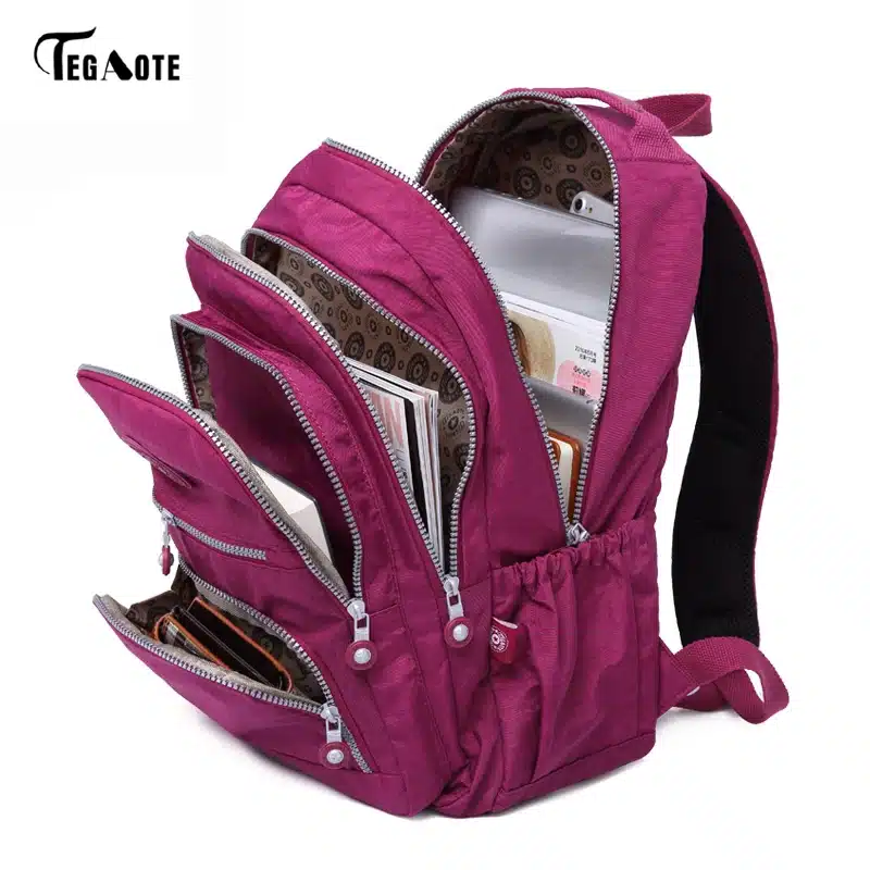 TEGAOTE School Backpack for Teenage Girl Mochila Feminina Women Backpacks Nylon Waterproof Casual Laptop Bagpack Female Sac A Do 36