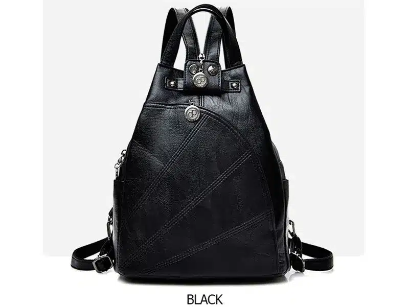 Fashion Leisure Women Backpacks Women's PU Leather Backpacks Female school Shoulder bags for teenage girls Travel Back pack 4
