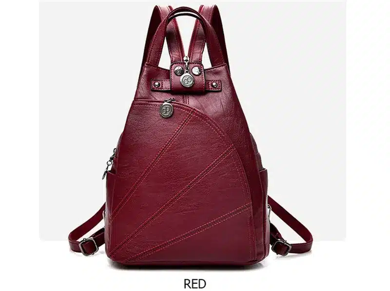 Fashion Leisure Women Backpacks Women's PU Leather Backpacks Female school Shoulder bags for teenage girls Travel Back pack 5