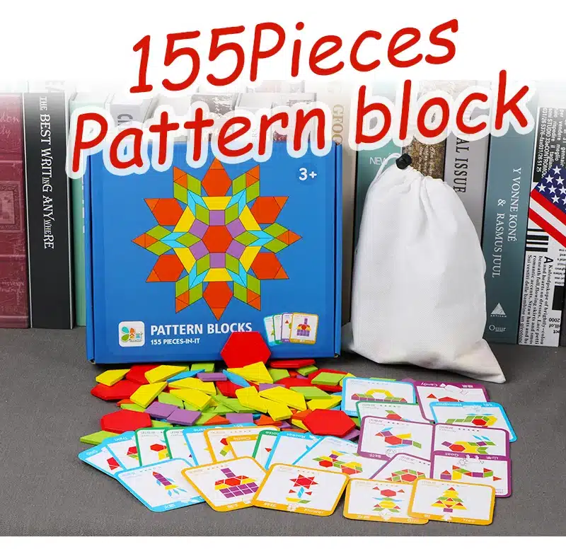 155 PCS Creative Puzzle Games Educational Toys For Children Jigsaw Puzzle Learning Kids Developing Wooden Toys For Boys Girls 4