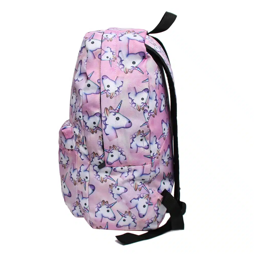 Deanfun 3PCS /set Women Printed Unicorn Backpack School Bags For Teenage Girls Shoulder Drawstring Bags 5