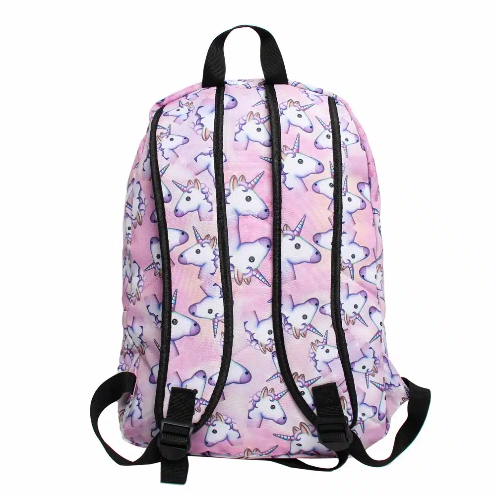 Deanfun 3PCS /set Women Printed Unicorn Backpack School Bags For Teenage Girls Shoulder Drawstring Bags 6