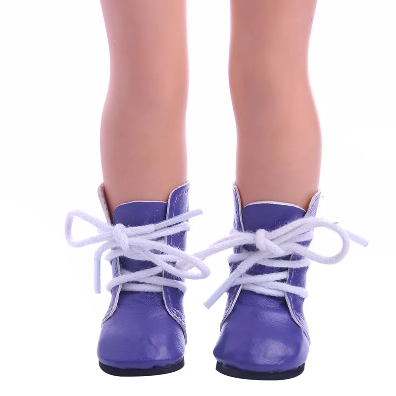 Solid color small boots for 14.5 inch American girl doll Wellie Wisher doll clothes 10