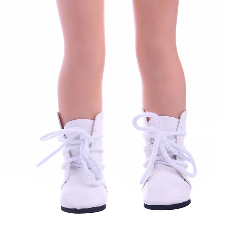 Solid color small boots for 14.5 inch American girl doll Wellie Wisher doll clothes 13