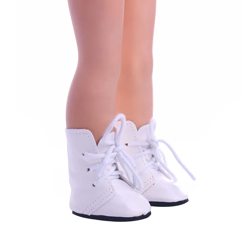 Solid color small boots for 14.5 inch American girl doll Wellie Wisher doll clothes 14