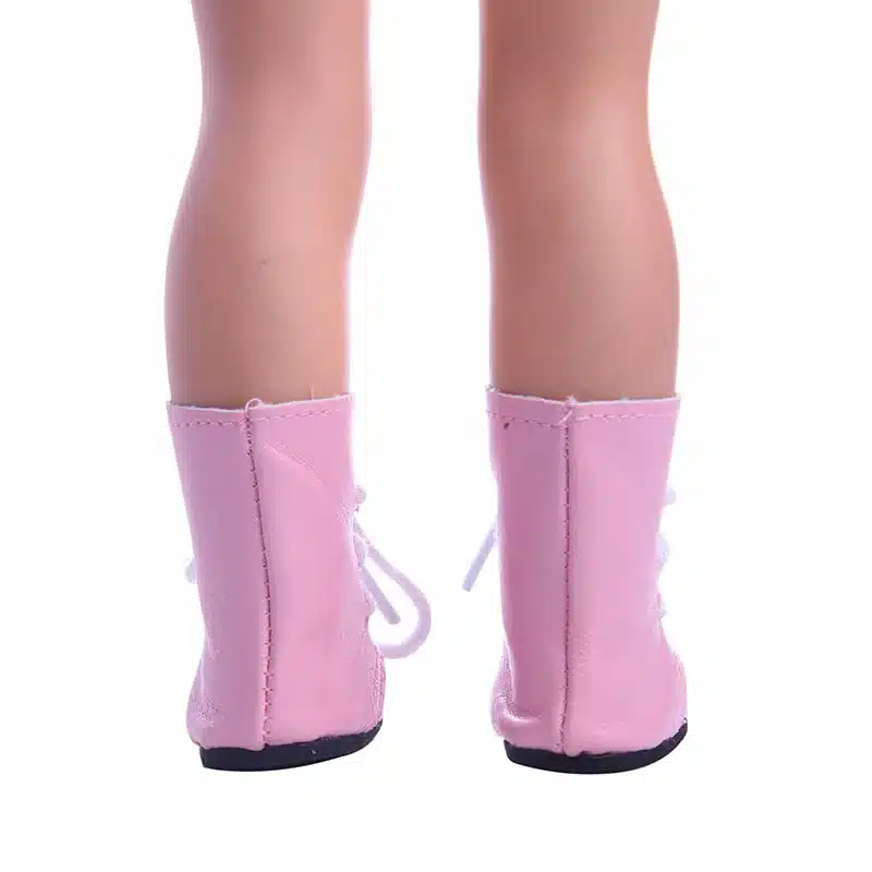 Solid color small boots for 14.5 inch American girl doll Wellie Wisher doll clothes 17