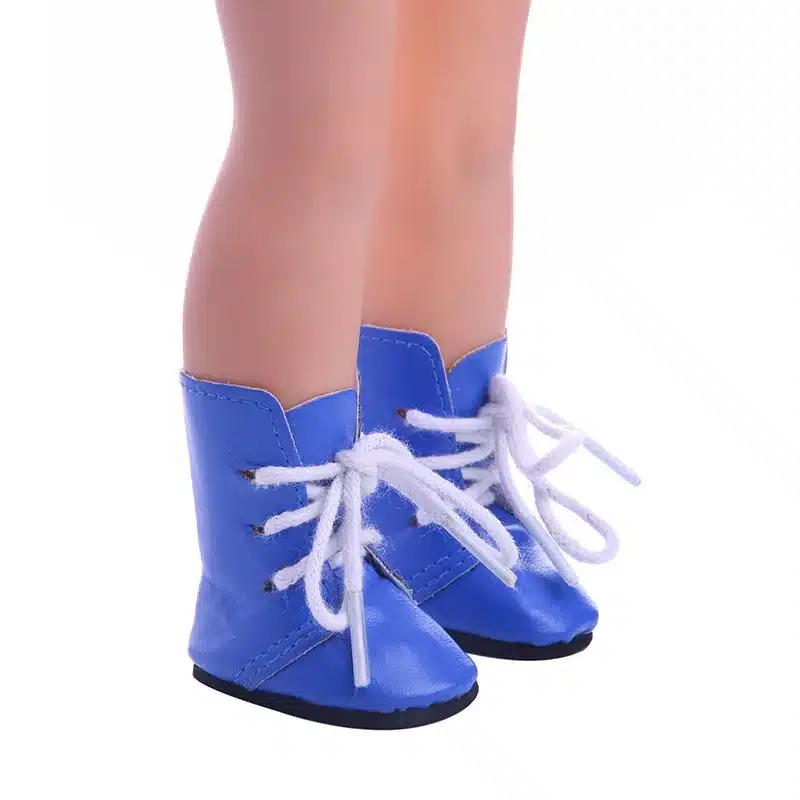 Solid color small boots for 14.5 inch American girl doll Wellie Wisher doll clothes 18