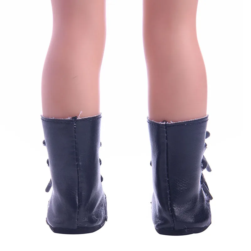 Solid color small boots for 14.5 inch American girl doll Wellie Wisher doll clothes 22