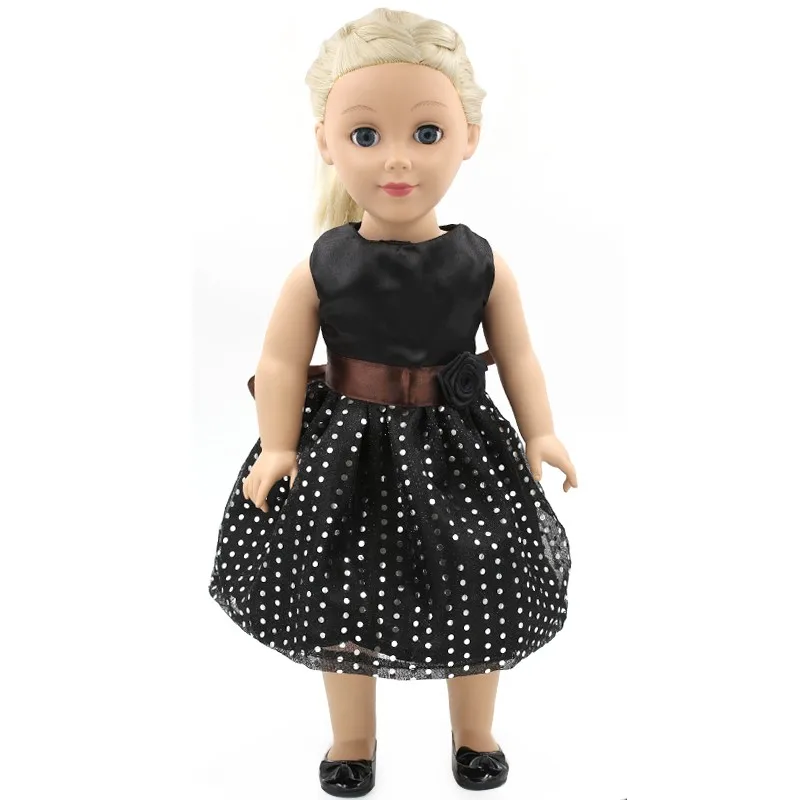 Handmade 15 Colors Princess Dress Doll Clothes for 18 inch Dolls American Girl Doll Clothes and Accessories D-9 20