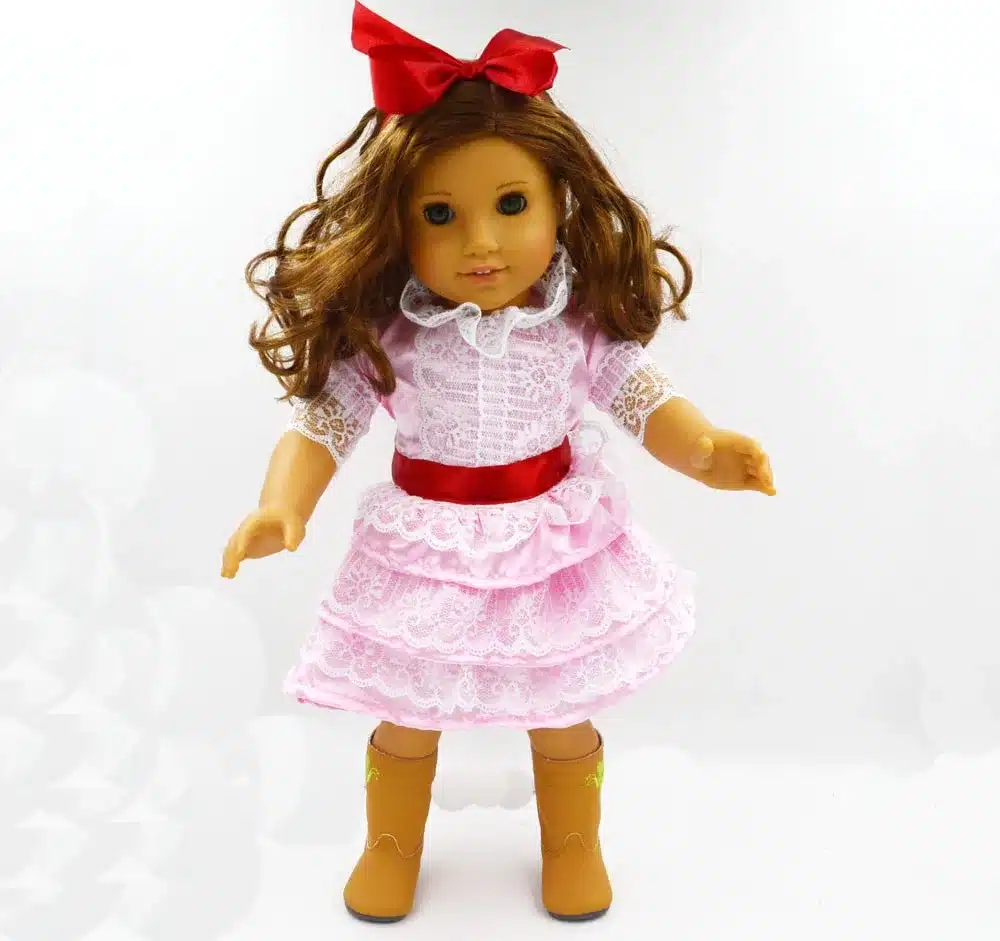 Handmade 15 Colors Princess Dress Doll Clothes for 18 inch Dolls American Girl Doll Clothes and Accessories D-9 21
