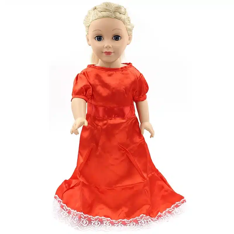 Handmade 15 Colors Princess Dress Doll Clothes for 18 inch Dolls American Girl Doll Clothes and Accessories D-9 23