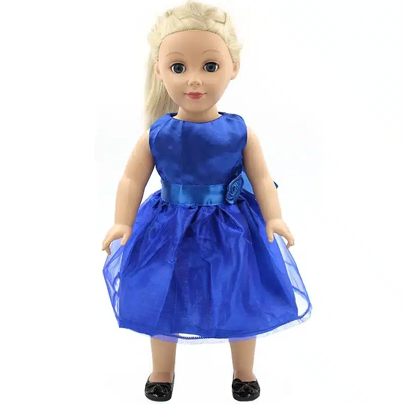 Handmade 15 Colors Princess Dress Doll Clothes for 18 inch Dolls American Girl Doll Clothes and Accessories D-9 26