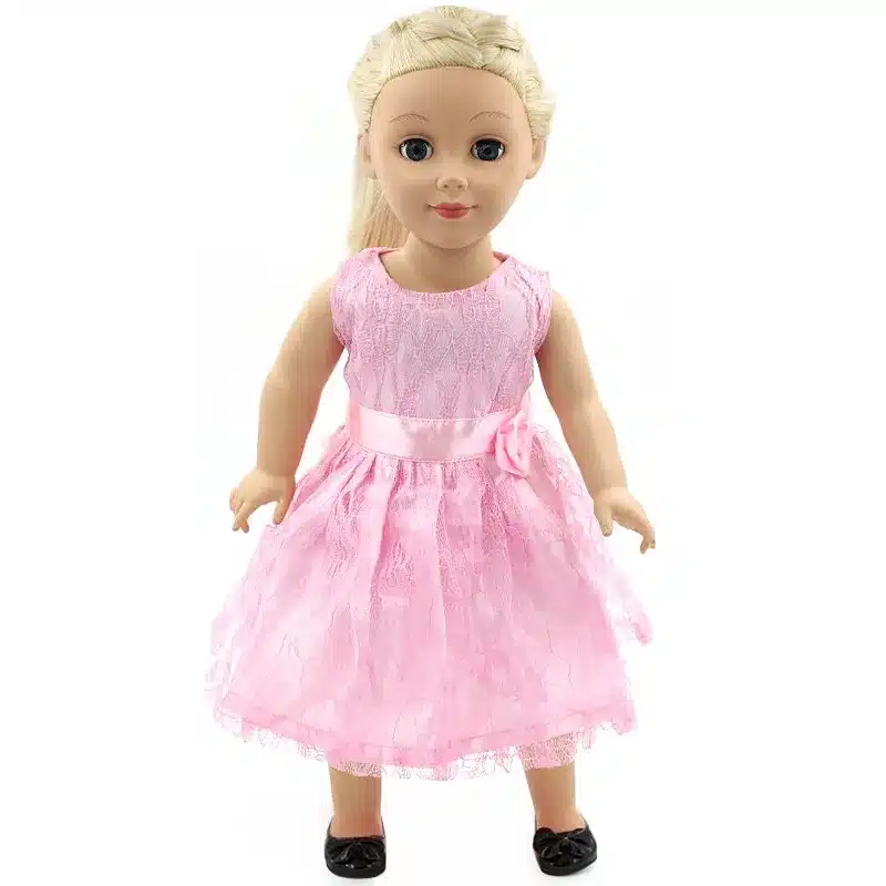 Handmade 15 Colors Princess Dress Doll Clothes for 18 inch Dolls American Girl Doll Clothes and Accessories D-9 27