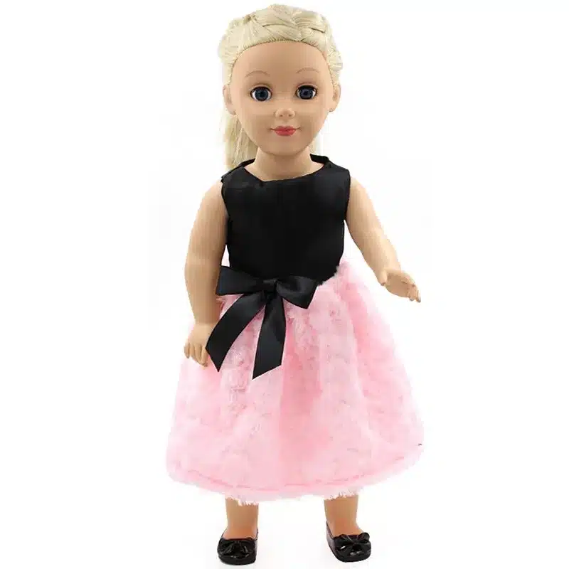 Handmade 15 Colors Princess Dress Doll Clothes for 18 inch Dolls American Girl Doll Clothes and Accessories D-9 28