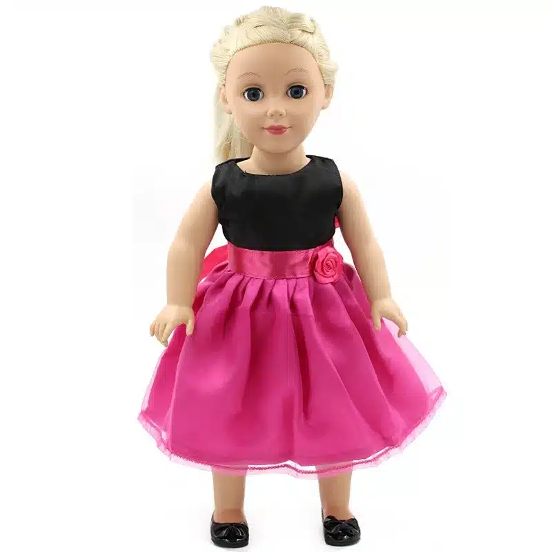 Handmade 15 Colors Princess Dress Doll Clothes for 18 inch Dolls American Girl Doll Clothes and Accessories D-9 29