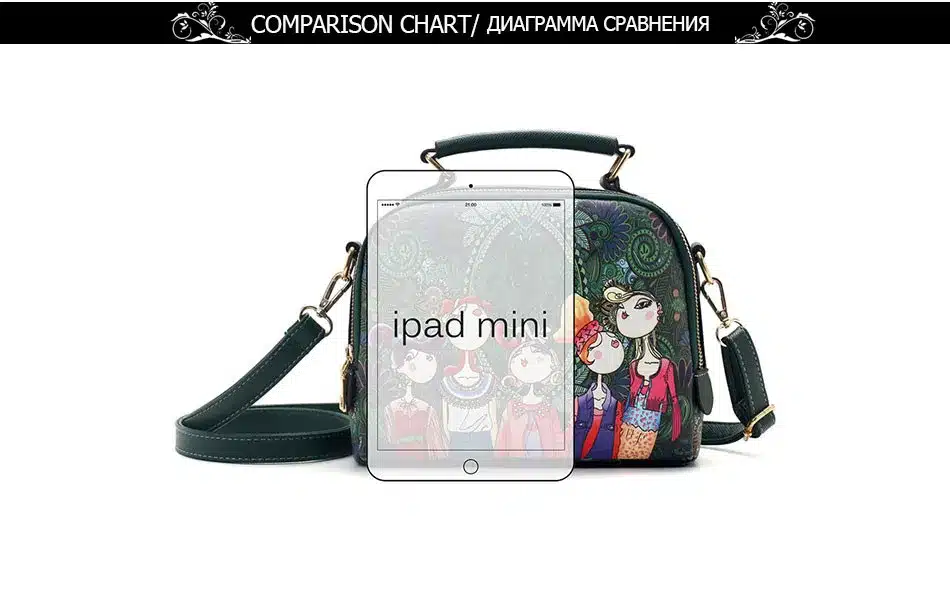 YQYDER 2017 designer luxury brand high quality PU leather ladies ladies green cartoon handbag shoulder bag female handbag 5