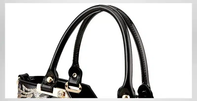 Luxury Sequin Embroidery Women Bag Patent Leather Handbag Diamond Shoulder Messenger Bags Famous Brand Designer 2018 Freya Safi 18