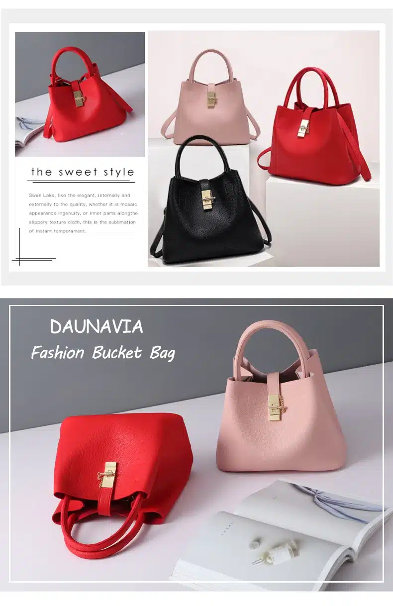 DAUNAVIA- 2018 Vintage Women's Handbags Famous Fashion Brand Candy Shoulder Bags Ladies Totes Simple Trapeze Women Messenger Bag 10