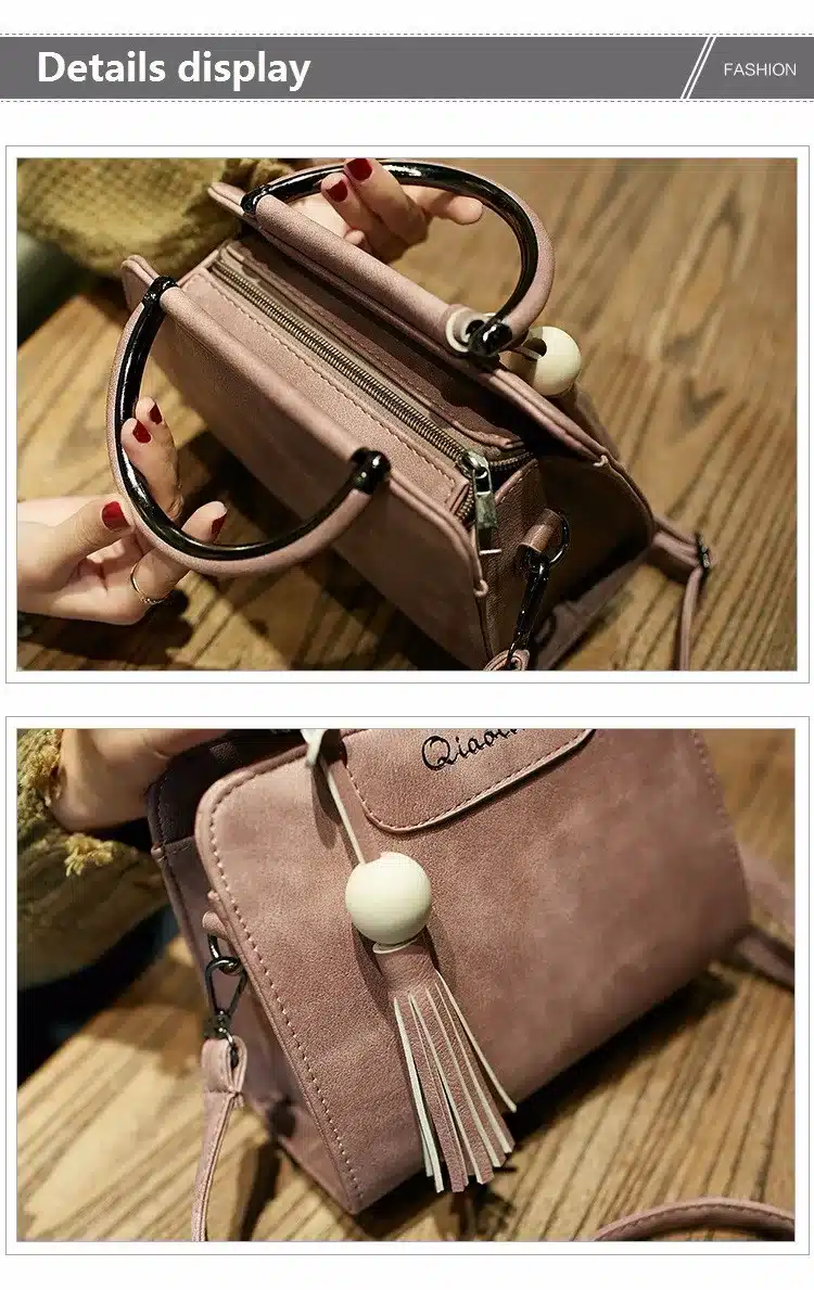 Free shipping, 2018 new women handbags, simple fashion flap, trend tassel woman messenger bag, Korean version shoulder bag. 29