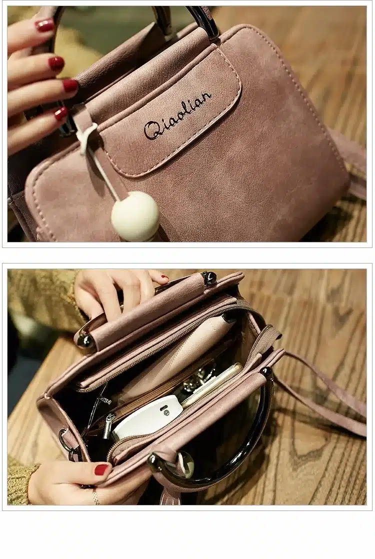 Free shipping, 2018 new women handbags, simple fashion flap, trend tassel woman messenger bag, Korean version shoulder bag. 30