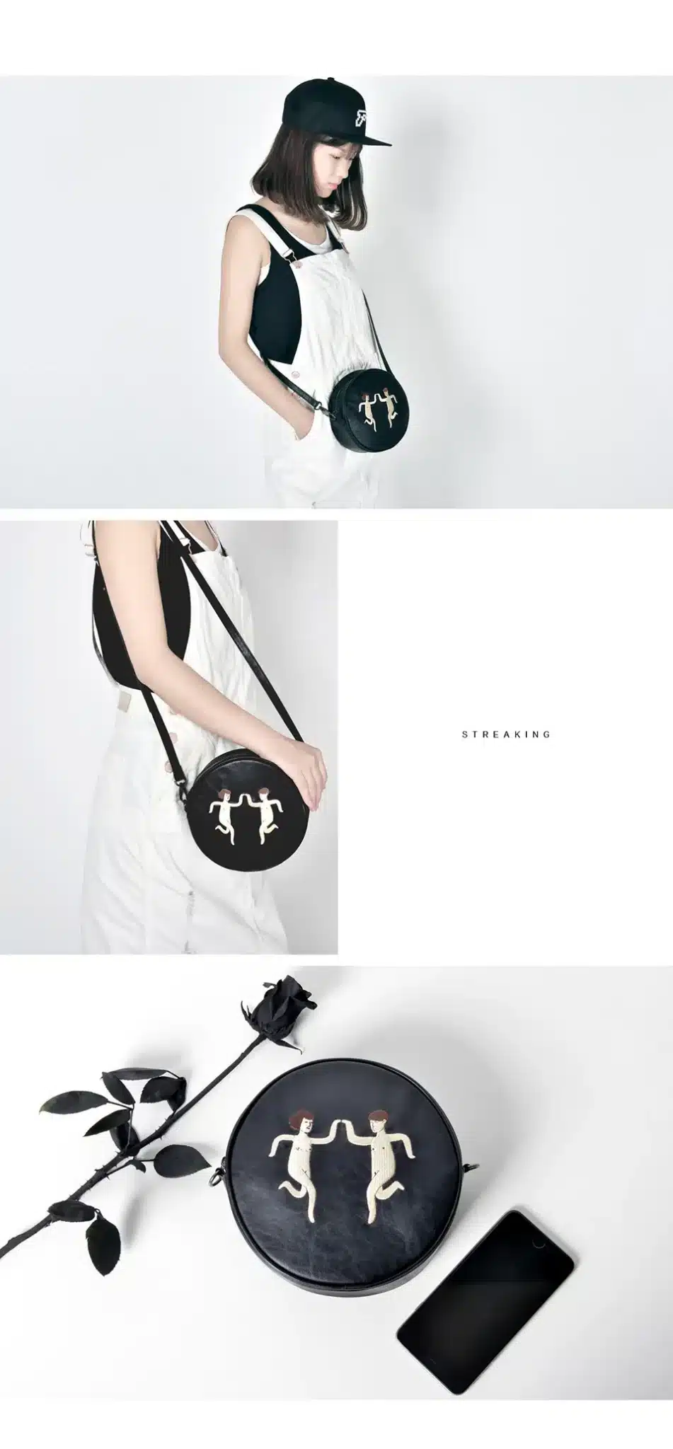 Kiitos Life Circular PU messenger bags for girls original designed in 2styles(FUN KIK ) 4