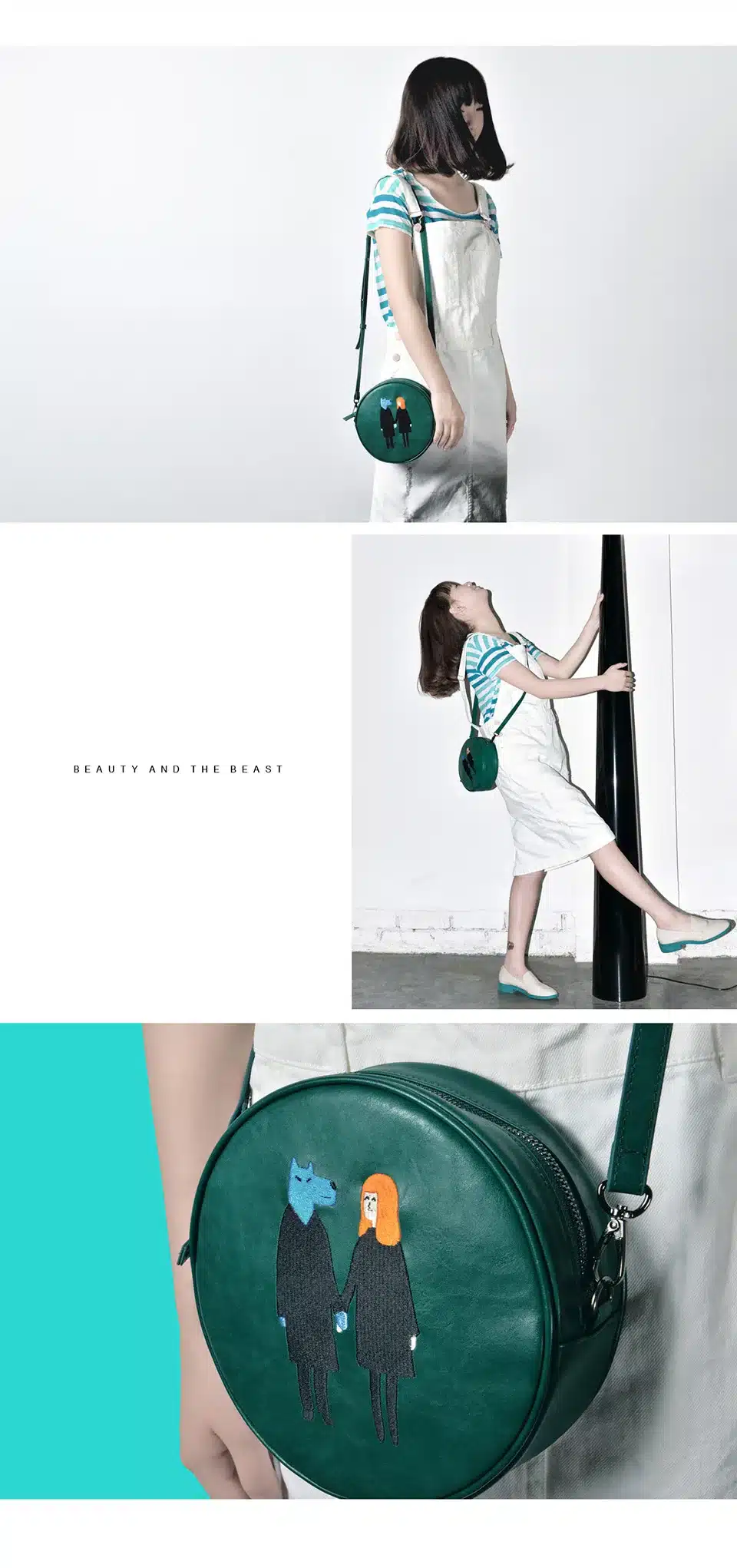 Kiitos Life Circular PU messenger bags for girls original designed in 2styles(FUN KIK ) 7
