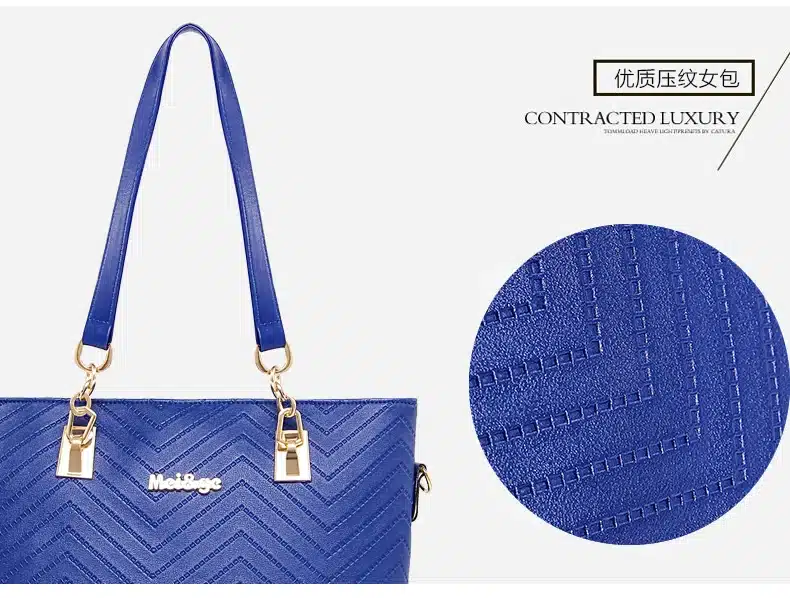 NEW Brand Luxury Lady Handbag 6 Pcs/set Composite Bags Set Women Shoulder Crossbody Bag Female Purse Clutch Wallet 20