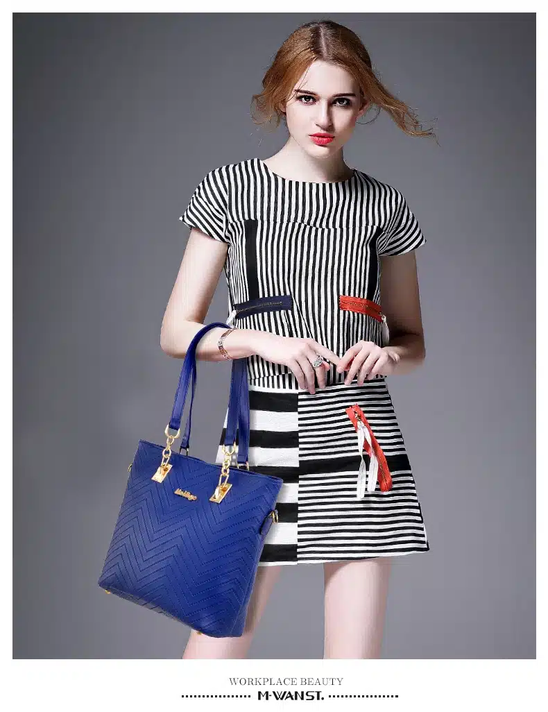 NEW Brand Luxury Lady Handbag 6 Pcs/set Composite Bags Set Women Shoulder Crossbody Bag Female Purse Clutch Wallet 21