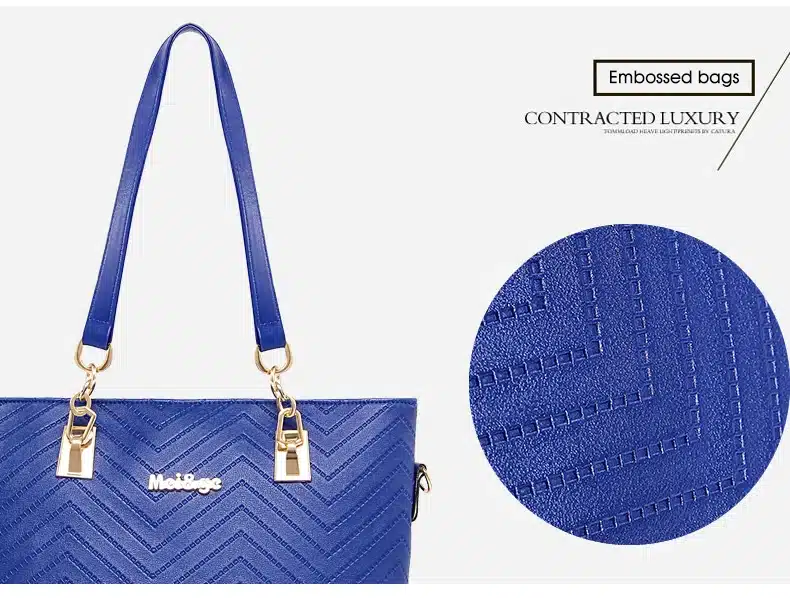NEW Brand Luxury Lady Handbag 6 Pcs/set Composite Bags Set Women Shoulder Crossbody Bag Female Purse Clutch Wallet 30