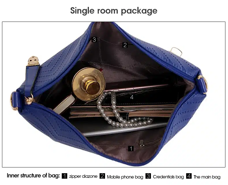NEW Brand Luxury Lady Handbag 6 Pcs/set Composite Bags Set Women Shoulder Crossbody Bag Female Purse Clutch Wallet 36