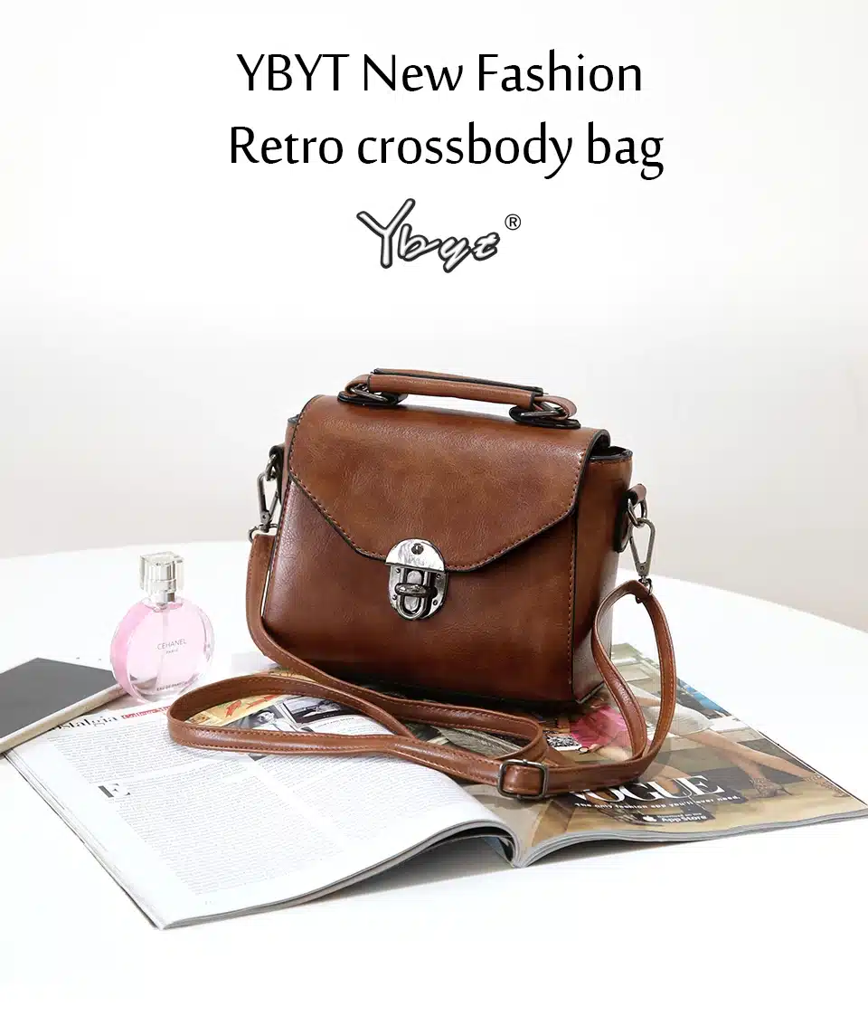 YBYT brand 2018 new vintage casual women PU leather small package female simple handbags ladies shoulder messenger crossbody bag 10