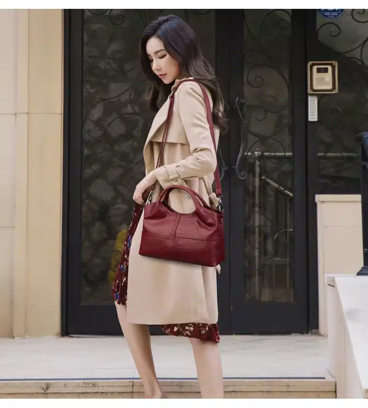 Chu JJ Hot Sale Fashion Patchwork Sheepskin Shoulder CrossBody Bags Ladies Leather Women Bags Women's Genuine Leather Handbags 11
