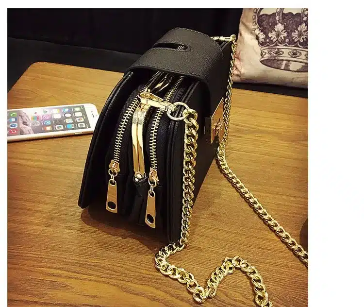 2018 Spring New Fashion Women Shoulder Bag Chain Strap Flap Designer Handbags Clutch Bag Ladies Messenger Bags With Metal Buckle 14