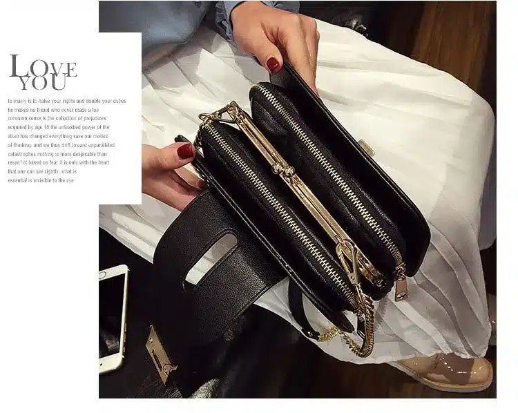 2018 Spring New Fashion Women Shoulder Bag Chain Strap Flap Designer Handbags Clutch Bag Ladies Messenger Bags With Metal Buckle 18