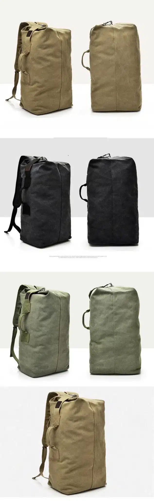 Large Capacity Men Women Travel Bag Military Tactical Climbing Backpack Army Bags Canvas Bucket Shoulder Sports Bag Male XA208WD 19