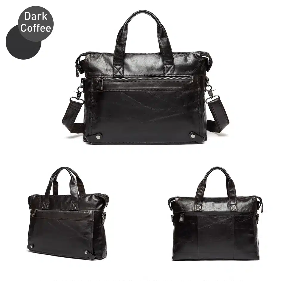 WESTAL Messenger Bag men's genuine leather men shoulder bag Casual Male briefcases laptop Crossbody bags for men handbags 9103 17