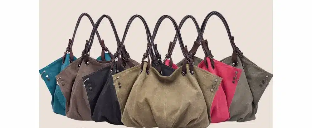Women Fashion Canvas Handbags Retro Large Capacity Female Shoulder Bags Stylish Casual Crossbody Bags Classic Solid Totes TTOU 16
