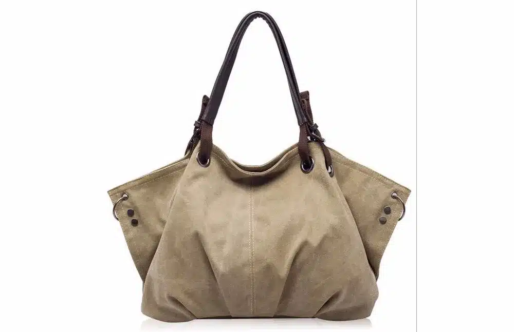Women Fashion Canvas Handbags Retro Large Capacity Female Shoulder Bags Stylish Casual Crossbody Bags Classic Solid Totes TTOU 22